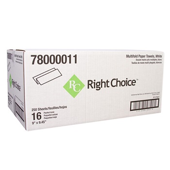 TOWELS, MULTIFOLD OSI BRAND, WHITE, 4000 CT